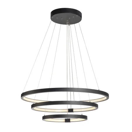 ONE TRIPLE, suspension intérieure, noir, LED, 65W, 3000K/4000K, variable Dali