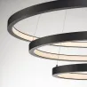 ONE TRIPLE, suspension intérieure, noir, LED, 65W, 3000K/4000K, variable Dali
