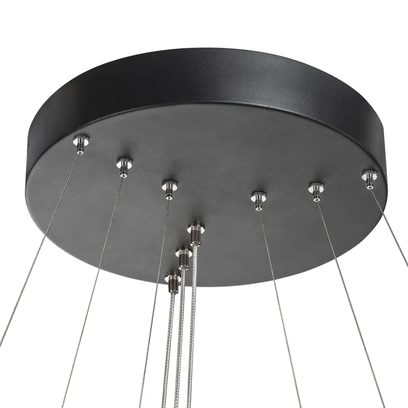 ONE TRIPLE, suspension intérieure, noir, LED, 65W, 3000K/4000K, variable Dali