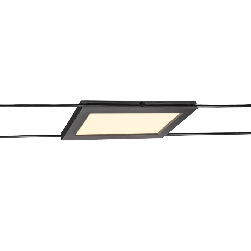 PLYTTA, spot pour câble tendu T.B.T. TENSEO intérieur, noir, LED, 9,8W, 2700K