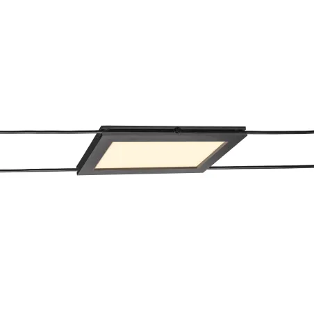PLYTTA, spot pour câble tendu T.B.T. TENSEO intérieur, noir, LED, 9,8W, 2700K
