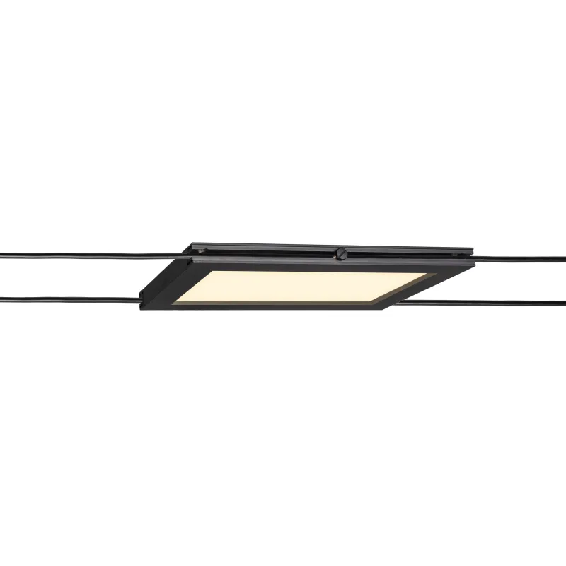PLYTTA, spot pour câble tendu T.B.T. TENSEO intérieur, noir, LED, 9,8W, 2700K