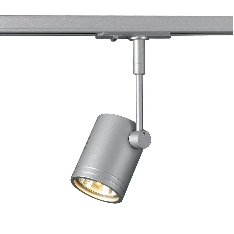 BIMA, spot pour rail 1 allumage intérieur, simple, gris, GU10/QPAR51, 50W max