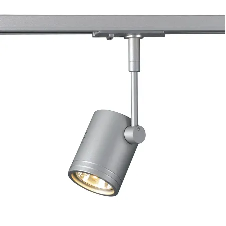 BIMA, spot pour rail 1 allumage intérieur, simple, gris, GU10/QPAR51, 50W max