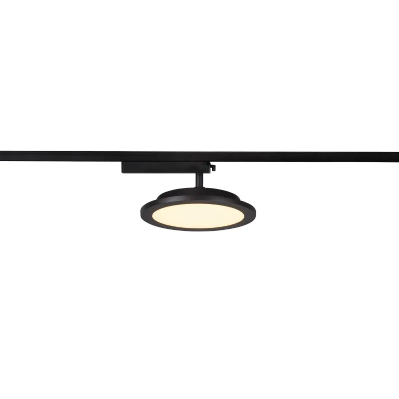 PANEL TRACK, spot pour rail 1 allumage intérieur, rond, noir, LED, 18W, 3000K