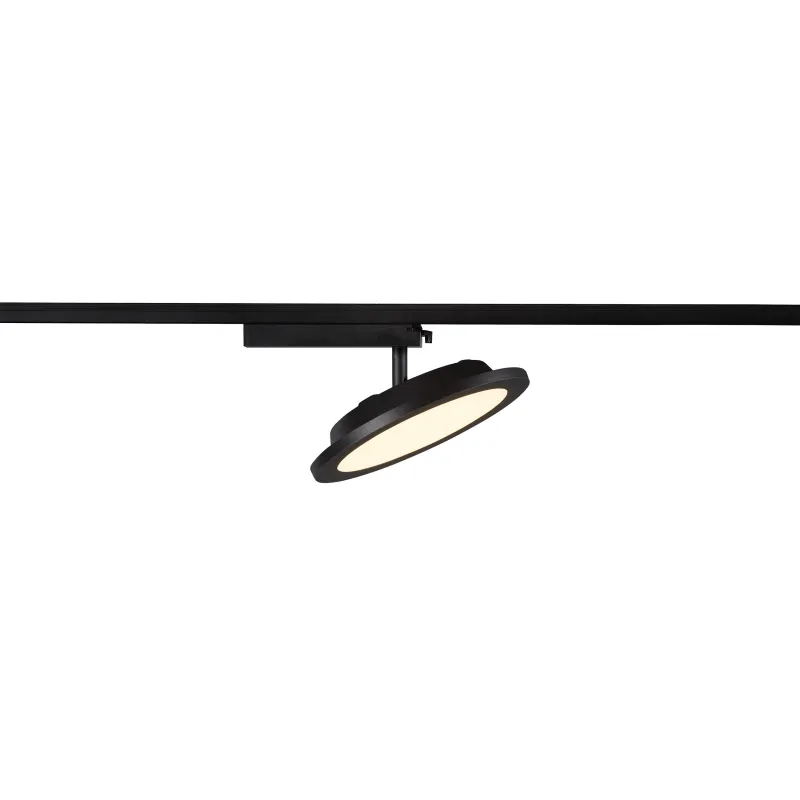 PANEL TRACK, spot pour rail 1 allumage intérieur, rond, noir, LED, 18W, 3000K