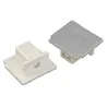 EUTRAC®, embouts, intérieur, pour rail 3 allumages en saillie, gris, 2 pièces