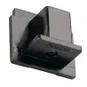 EUTRAC®, embouts, intérieur, pour rail 3 allumages en saillie, noir, 2 pièces
