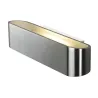 OSSA 300, applique intérieure, alu brossé/blanc, R7s 118mm/QT-DE12, 120W max