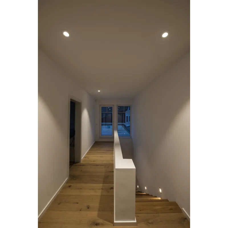 PIREQ, encastré de plafond intérieur, rond, alu brossé, GU10/QPAR51, 50W max