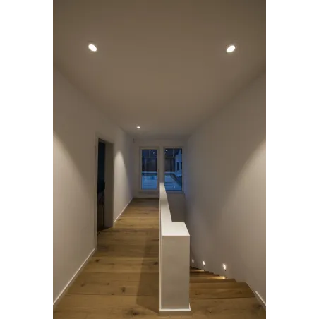 PIREQ, encastré de plafond intérieur, rond, alu brossé, GU10/QPAR51, 50W max