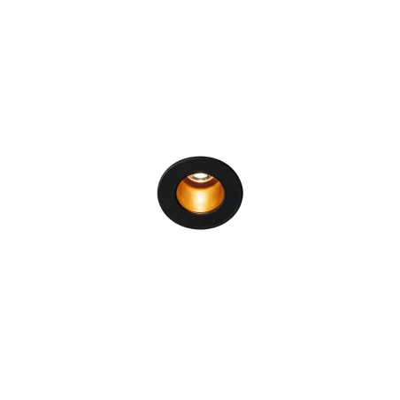 HORN MINI, encastré de plafond ou mural intérieur, noir/or, LED, 1,2W, 3000K