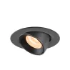 NUMINOS® GIMBLE XS, encastré de plafond intérieur, 20 deg , noir, LED, 7W, 2700K