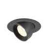 NUMINOS® GIMBLE XS, encastré de plafond intérieur, 20 deg , noir, LED, 7W, 4000K