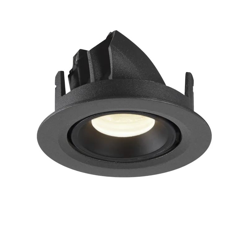 NUMINOS® GIMBLE XS, encastré de plafond intérieur, 20 deg , noir, LED, 7W, 4000K