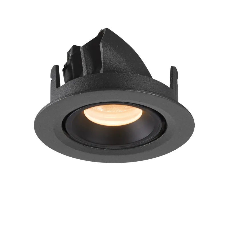 NUMINOS® GIMBLE XS, encastré de plafond intérieur, 40 deg , noir, LED, 7W, 2700K