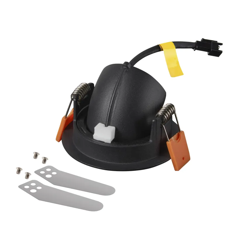 NUMINOS® GIMBLE XS, encastré de plafond intérieur, 40 deg , noir, LED, 7W, 3000K