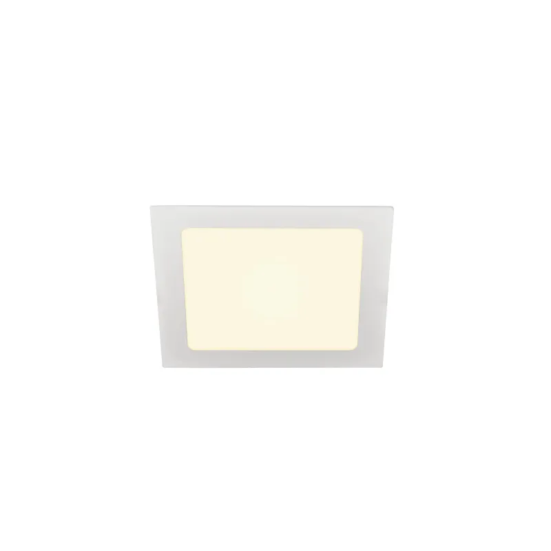 SENSER 18, encastré de plafond intérieur, carré, blanc mat, LED, 9,7W, 3000K