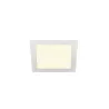 SENSER 18, encastré de plafond intérieur, carré, blanc mat, LED, 9,7W, 3000K