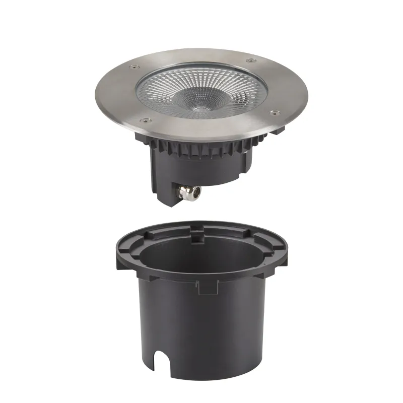 ROCCI 200, encastré de sol extérieur, rond, inox, LED, 16W, 3000K, IP65/IP67
