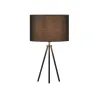 FENDA, lampe à poser intérieure, trépied, noir, E27, 40W max, sans abat-jour