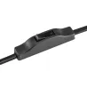 FENDA, lampe à poser intérieure, trépied, noir, E27, 40W max, sans abat-jour