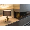 FENDA, lampe à poser intérieure, trépied, noir, E27, 40W max, sans abat-jour