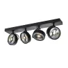 KALU, applique et plafonnier intérieur, quad, noir, GU10/QPAR111, 4x 75W max