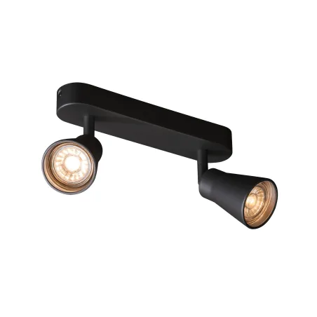 AVO, applique et plafonnier intérieur, double, noir, GU10/QPAR51, 2x 50W max