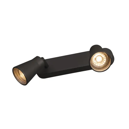 AVO, applique et plafonnier intérieur, double, noir, GU10/QPAR51, 2x 50W max