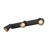AVO, applique et plafonnier intérieur, triple, noir, GU10/QPAR51, 3x 50W max