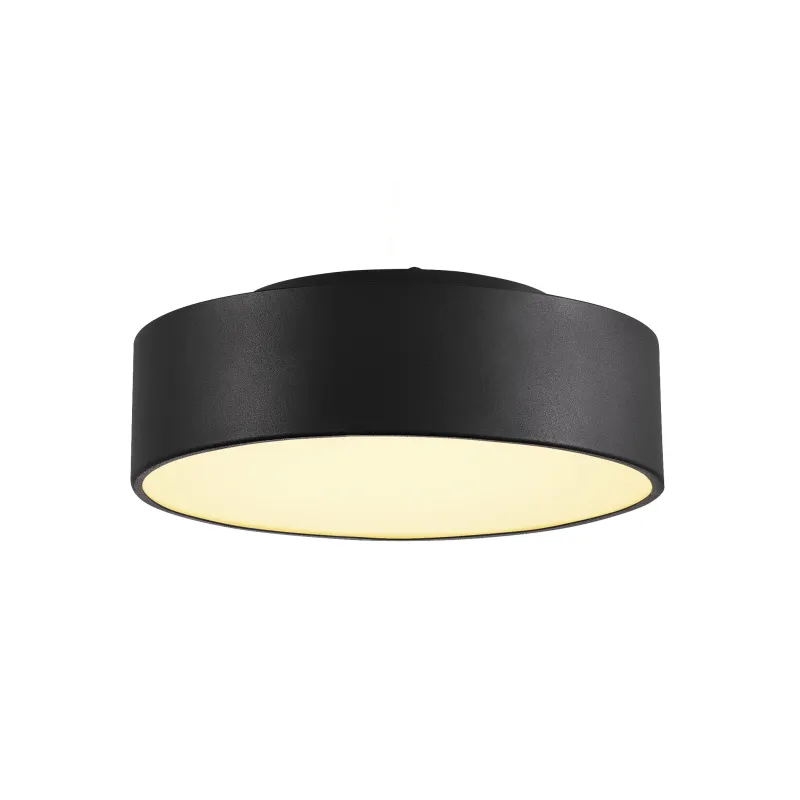 MEDO 30, plafonnier intérieur, rond, noir, LED, 15,3W, 3000K, variable 1-10V