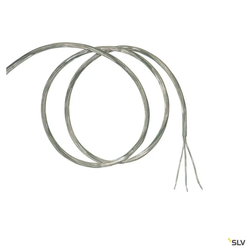 Câble, intérieur, 10 m, argent