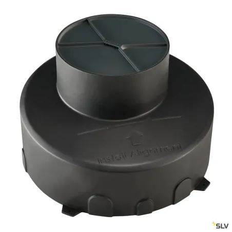 Pot d'encastrement, extérieur, noir