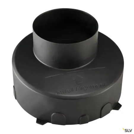 Pot d'encastrement, extérieur, noir