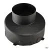 Pot d'encastrement, extérieur, noir
