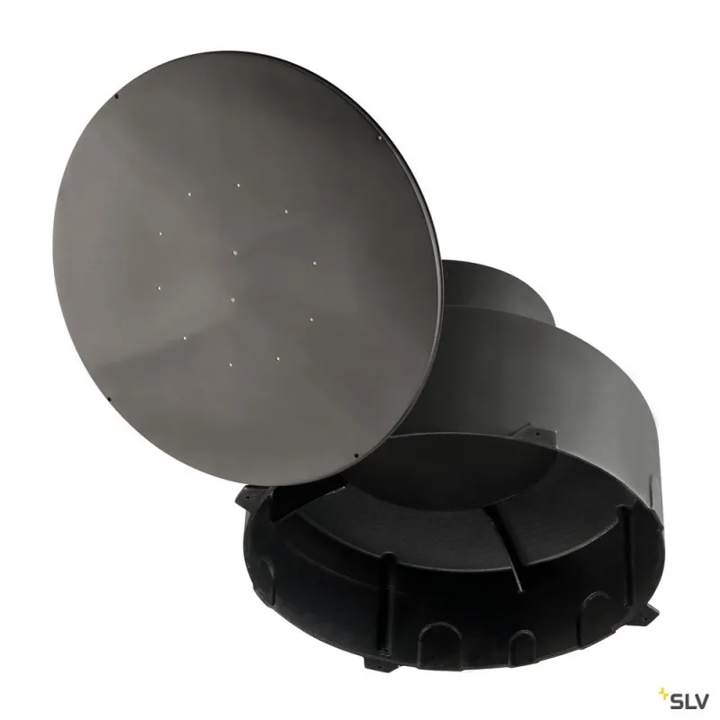 Pot d'encastrement, extérieur, noir