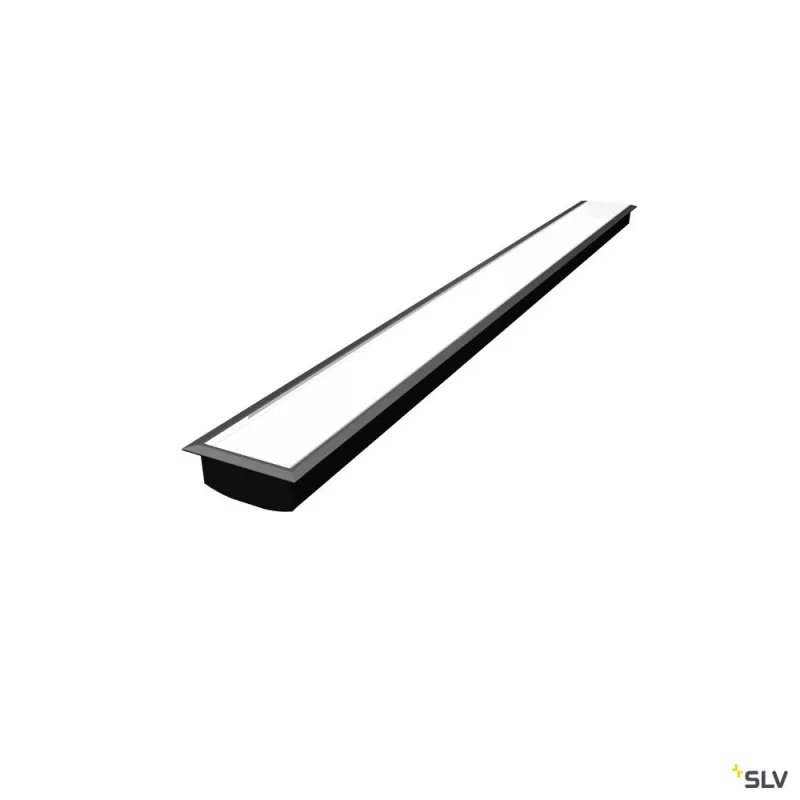 GRAZIA 60, profil à encastrer, 1,5 m, noir