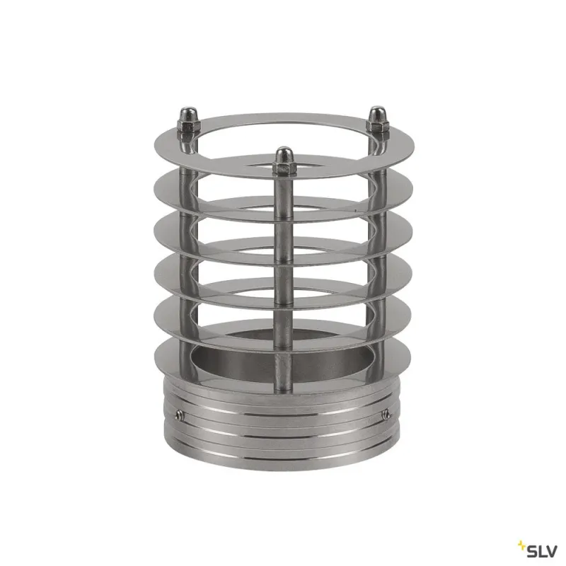 Grille en forme d'anneaux, extérieur, inox
