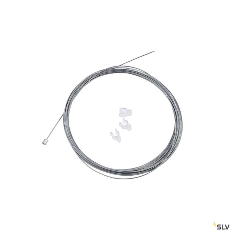 Filin de suspension, intérieur, 5m, argent