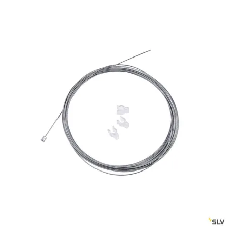 Filin de suspension, intérieur, 5m, argent