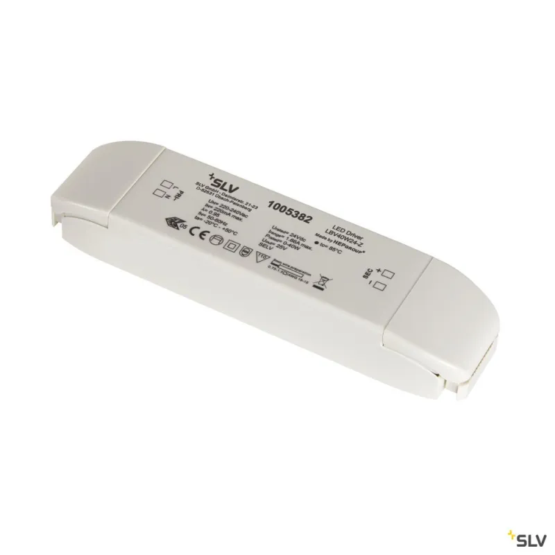 Alimentation LED, intérieur, blanc, 40W, 24V