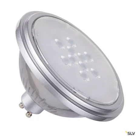 Source LED QPAR111, GU10, argent, 7,3W, 4000K