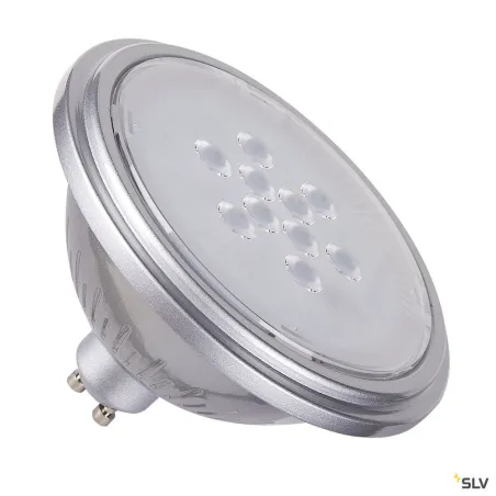 Source LED QPAR111, GU10, argent, 7,3W, 3000K