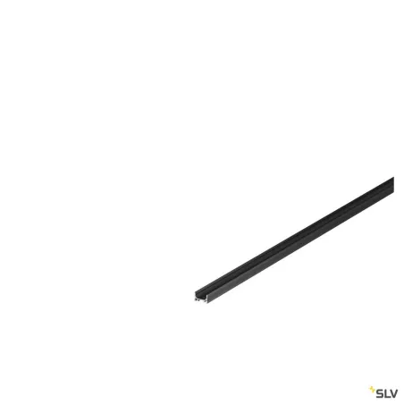 GRAZIA 10, profil en saillie, plat, 2 m, noir