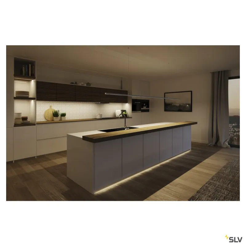 GRAZIA 10, profil en saillie, plat, 2 m, noir