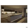GRAZIA 10, profil en saillie, plat, 2 m, noir