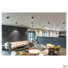 GRAZIA 10, profil en saillie, plat, 2 m, noir