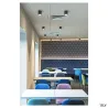 GRAZIA 10, profil en saillie, plat, 2 m, noir