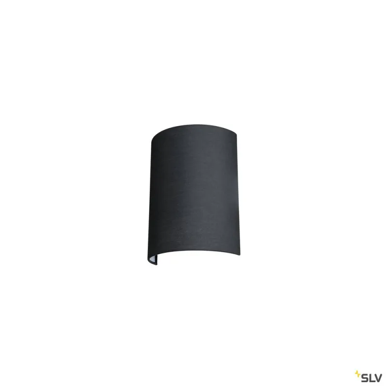 FENDA, abat jour demi-cercle, intérieur, noir